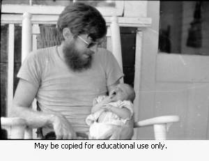 Tom Coffin at home, Atlanta, Georgia, summer 1973.