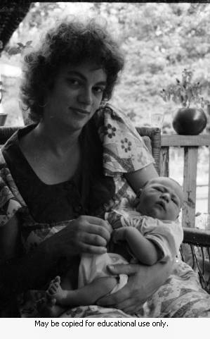 Stephanie Coffin at home, Atlanta, Georgia, summer 1973.