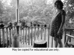 Stephanie Coffin at home, Atlanta, Georgia, summer 1973.