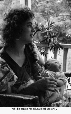 Stephanie Coffin at home, Atlanta, Georgia, summer 1973.