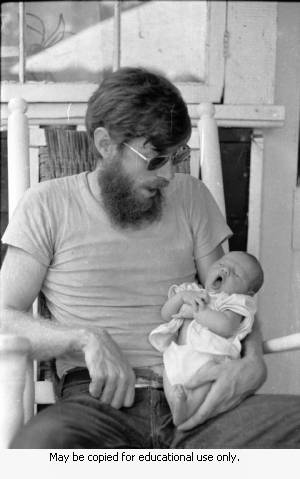 Tom Coffin at home, Atlanta, Georgia, summer 1973.