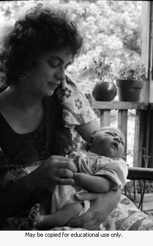 Stephanie Coffin at home, Atlanta, Georgia, summer 1973.