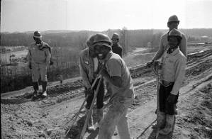 John J. McDonough Steam-Electric Generating Plant (Plant McDonough). Georgia Power Company's coal-burning plant under construction, Smyrna, Georgia, March 11, 1974.