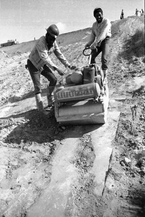 John J. McDonough Steam-Electric Generating Plant (Plant McDonough). Georgia Power Company's coal-burning plant under construction, Smyrna, Georgia, March 11, 1974.