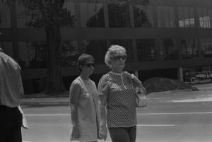 "Anti-draft demo" at the Fulton County Selective Service Board offices, Atlanta, Georgia, June, 1971.