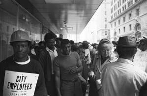 Picket in support of striking city employees, Atlanta, Georgia, 1970.