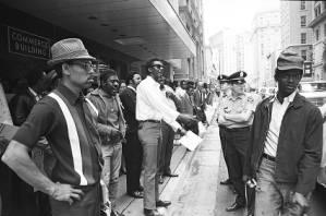 Picket in support of striking city employees, Atlanta, Georgia, 1970.