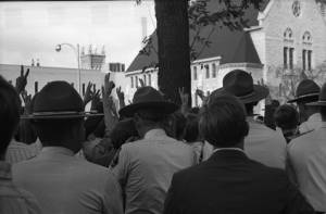 George Wallace Rally, Georgia State Capitol, Atlanta, Georgia, October, 1968.