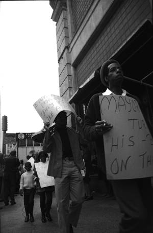 Picket in support of striking city employees, Atlanta, Georgia, 1970.