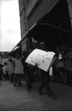Picket in support of striking city employees, Atlanta, Georgia, 1970.