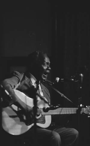 Reverend Pearly Brown performing, 1970.