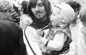 Attendees at a free concert sponsored by the "Great Speckled Bird" alternative newspaper at Piedmont Park, Atlanta, Georgia, September 25, 1969.