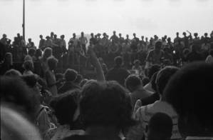 The crowd at a "Great Speckled Bird" sponsored concert in Piedmont Park, Atlanta, Georgia, circa 1969.