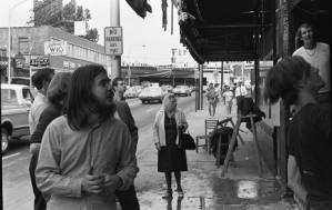 Cleaning up after the Atlantis Rising collective store bombing, Atlanta, Georgia, September 11, 1969.
