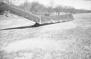Hang gliding in Piedmont Park, Atlanta, Georgia, January, January 3, 1975.