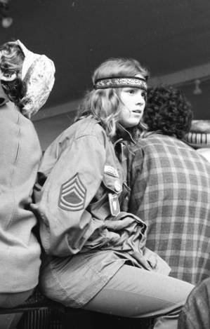 Attendees at a free concert sponsored by the "Great Speckled Bird" alternative newspaper at Piedmont Park, Atlanta, Georgia, September 25, 1969.