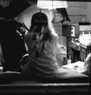 Police searching a counter culture house during nighttime raids, Atlanta, Georgia, August 4, 1969.