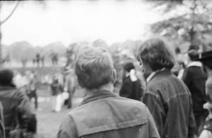 Attendees at a "Great Speckled Bird" sponsored concert in Piedmont Park, Atlanta, Georgia, September 21, 1969.