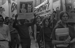 Anti-war protest march, Atlanta, Georgia, circa 1969.