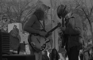 One of the bands performing at a "Great Speckled Bird" concert in Piedmont Park, Atlanta, Georgia, September 21, 1969.