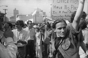Anti-war protest march, Atlanta, Georgia, circa 1969.