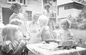 Coffin Family birthday party, Atlanta, Georgia, 1975.