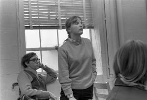 New Mobilization Committee to End the War in Vietnam members hold an anti-war conference at Emory University, January 1970