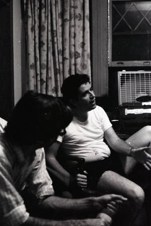 Great Speckled Bird having a staff meeting in the office, 1969
