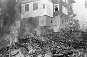 Demolition of the Bird House on 14th street, 1969