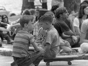Children at the Nagasaki Day Rally in Grant Park, 1968