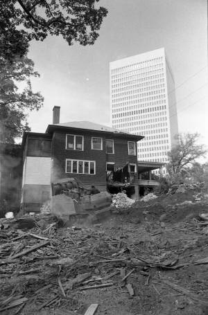 Demolition of the Bird House on 14th street, 1969