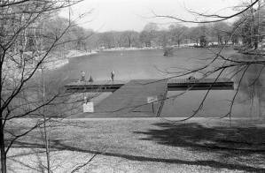 Piedmont Park Lake Clara Meer Dock, February, 1970