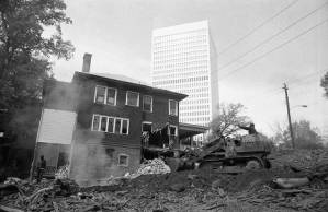 Demolition of the Bird House on 14th street, 1969
