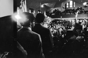 Service in Ebenezer Baptist Church as part of the opening of the Martin Luthur King, Jr., Memorial, 1970