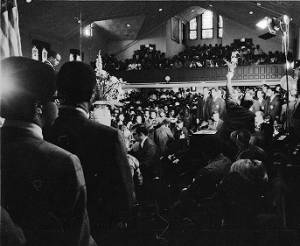 Service in Ebenezer Baptist Church as part of the opening of the Martin Luthur King, Jr., Memorial, 1970
