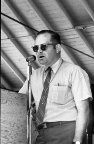 Speaker at a Nagasaki Day Rally, 1968