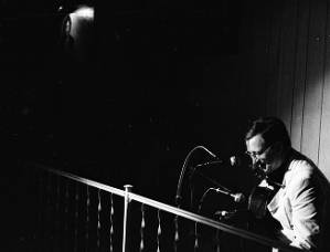 Country artist and songwriter John D. Loudermilk performing, 1969