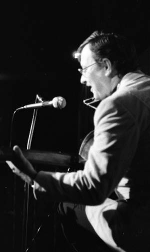 Country artist and songwriter John D. Loudermilk performing, 1969