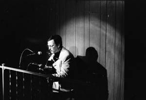 Country artist and songwriter John D. Loudermilk performing, 1969