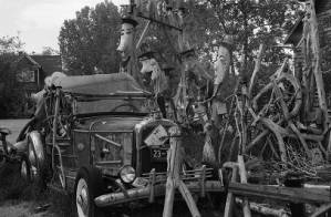 Primitive wooden folk art, 1969