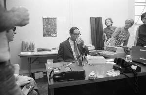 Vietnam War resister Dr. Howard B. Levy during a "Great Speckled Bird" interview, 1969