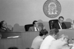 Atlanta Transit fare increase hearing, 1969