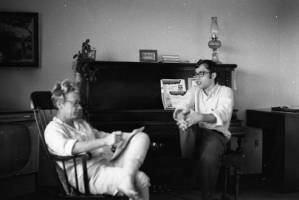 Stephanie Coffin's brother and mother, 1969