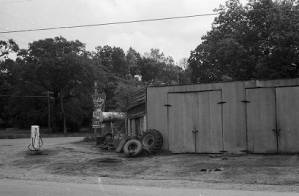 Abandoned gas station, 1969