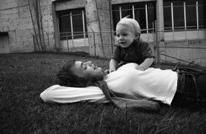 Stephanie Coffin with Zachary, 1969