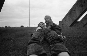Stephanie Coffin with Zachary, 1969