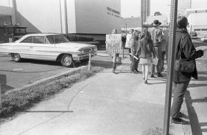 Pro Black Panther protest outside Atlanta's Police Headquarters, 1969