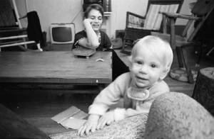 Stephanie and her son Zachary, 1969
