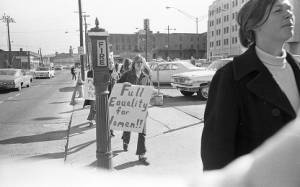 Pro Black Panther protest outside Atlanta's Police Headquarters, 1969