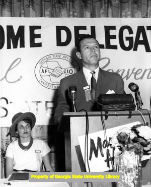 Governor Carl Sanders at the Georgia State AFL-CIO